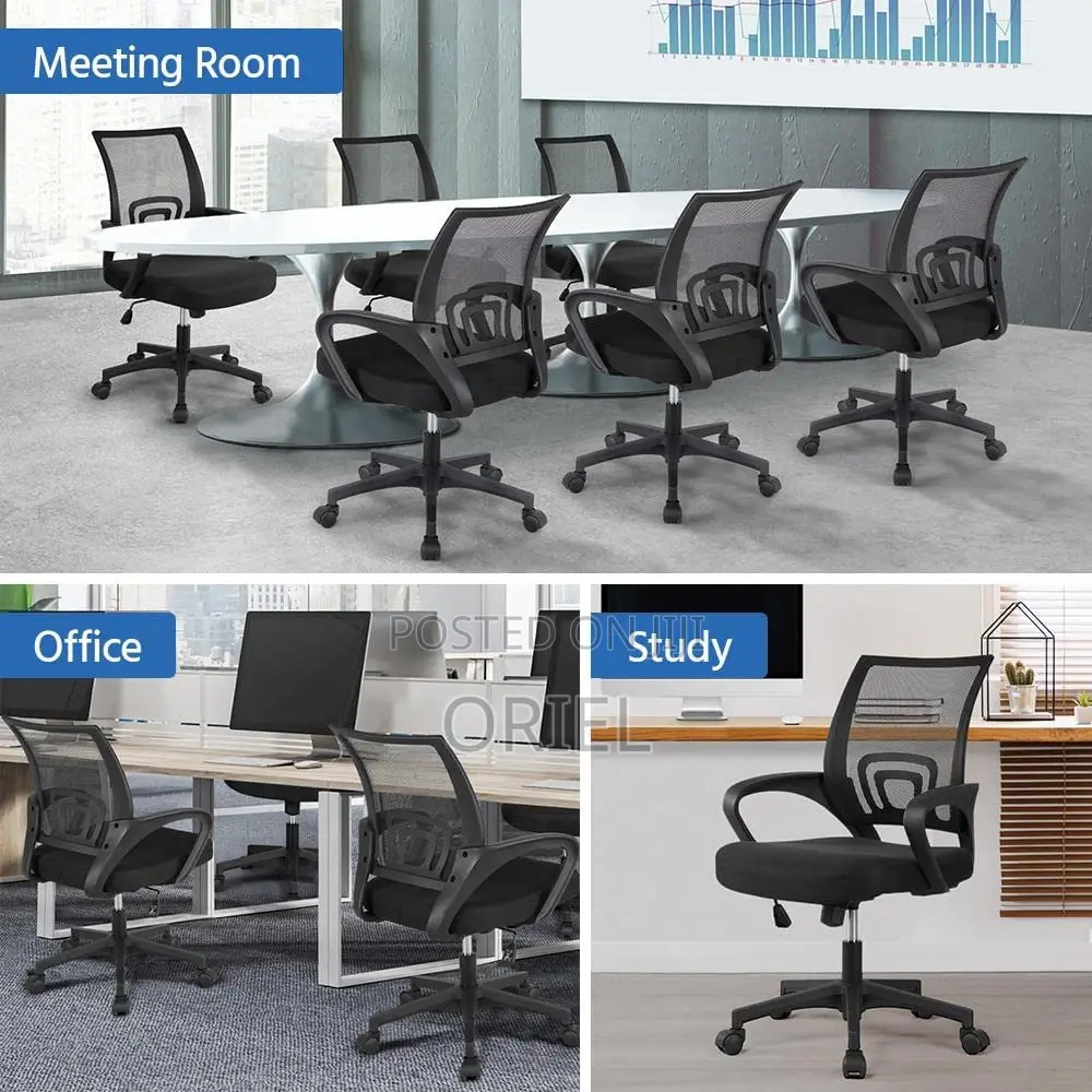 Office Chair : Clerical Adjustable Height Mesh Office Chair