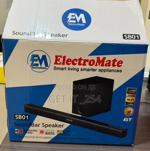 *Electromate Powerful Sb01 Soundbar Speaker With Subwoofer