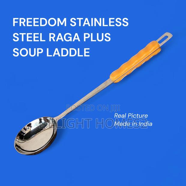 Stainless Steel Raga Plus Soup Ladle_b