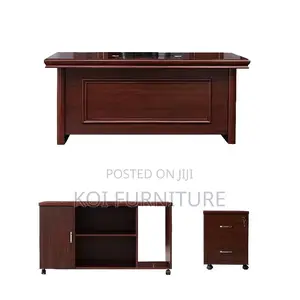 Office Desk; 1.4 Meters Eexcutive Desk With Pedestal Cabinet