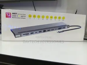 MST 12-in-1 Multi-Screen Usb-C Hub Docking Station Adapter