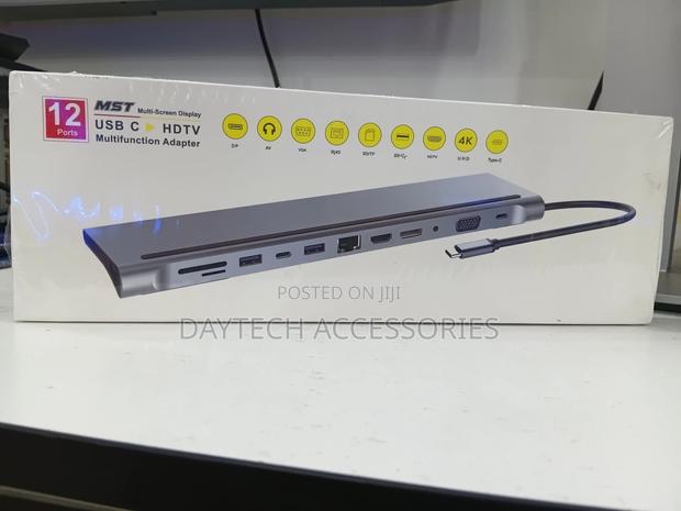 MST 12-in-1 Multi-Screen Usb-C Hub Docking Station Adapter - thumbnail 2