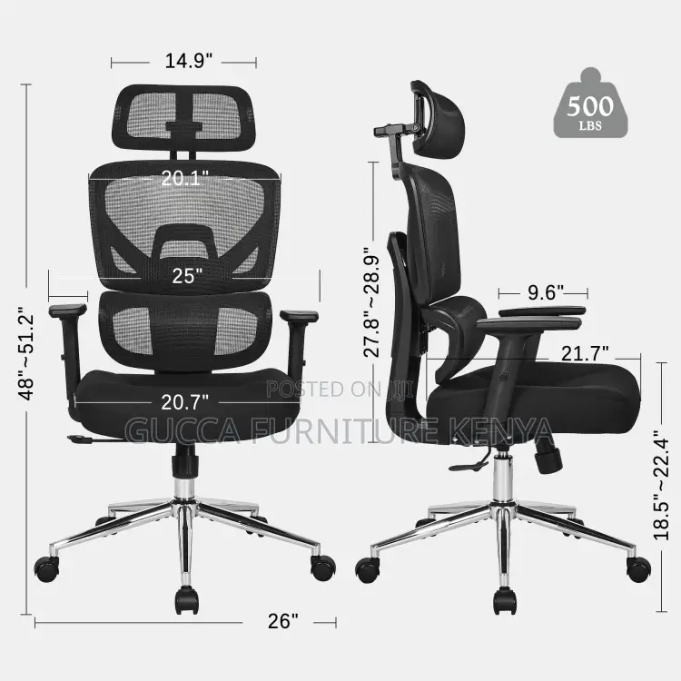 Executive Mesh Task Chair With Lumbar Support