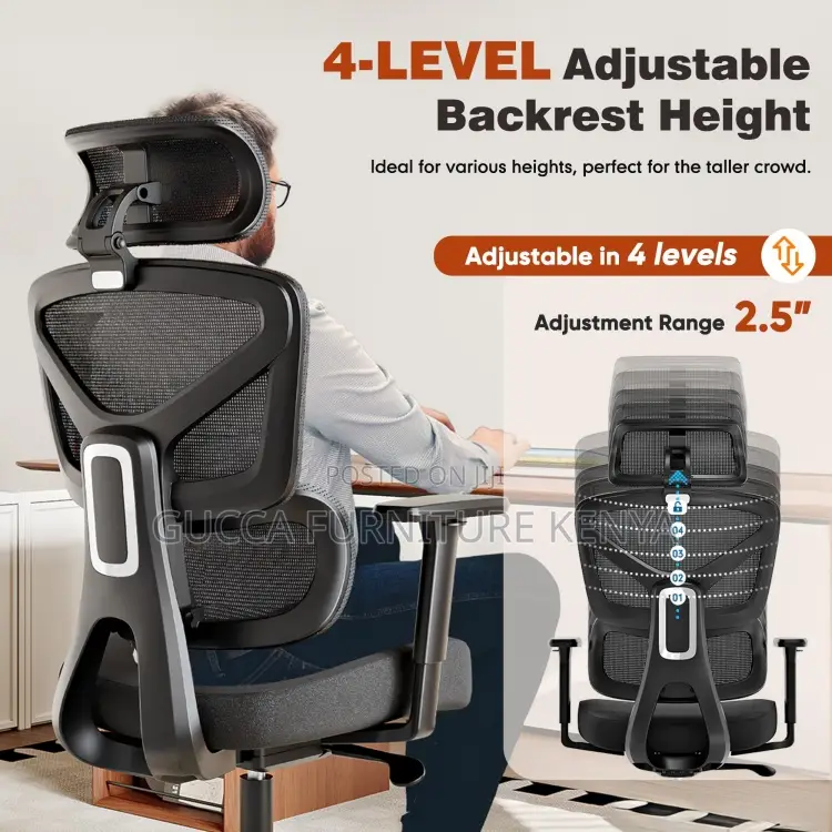 Executive Mesh Task Chair With Lumbar Support