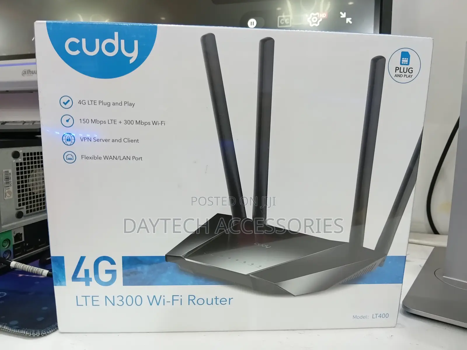This Is a Cudy Lt400 4g Lte Simcard N300 Wi-Fi Router.