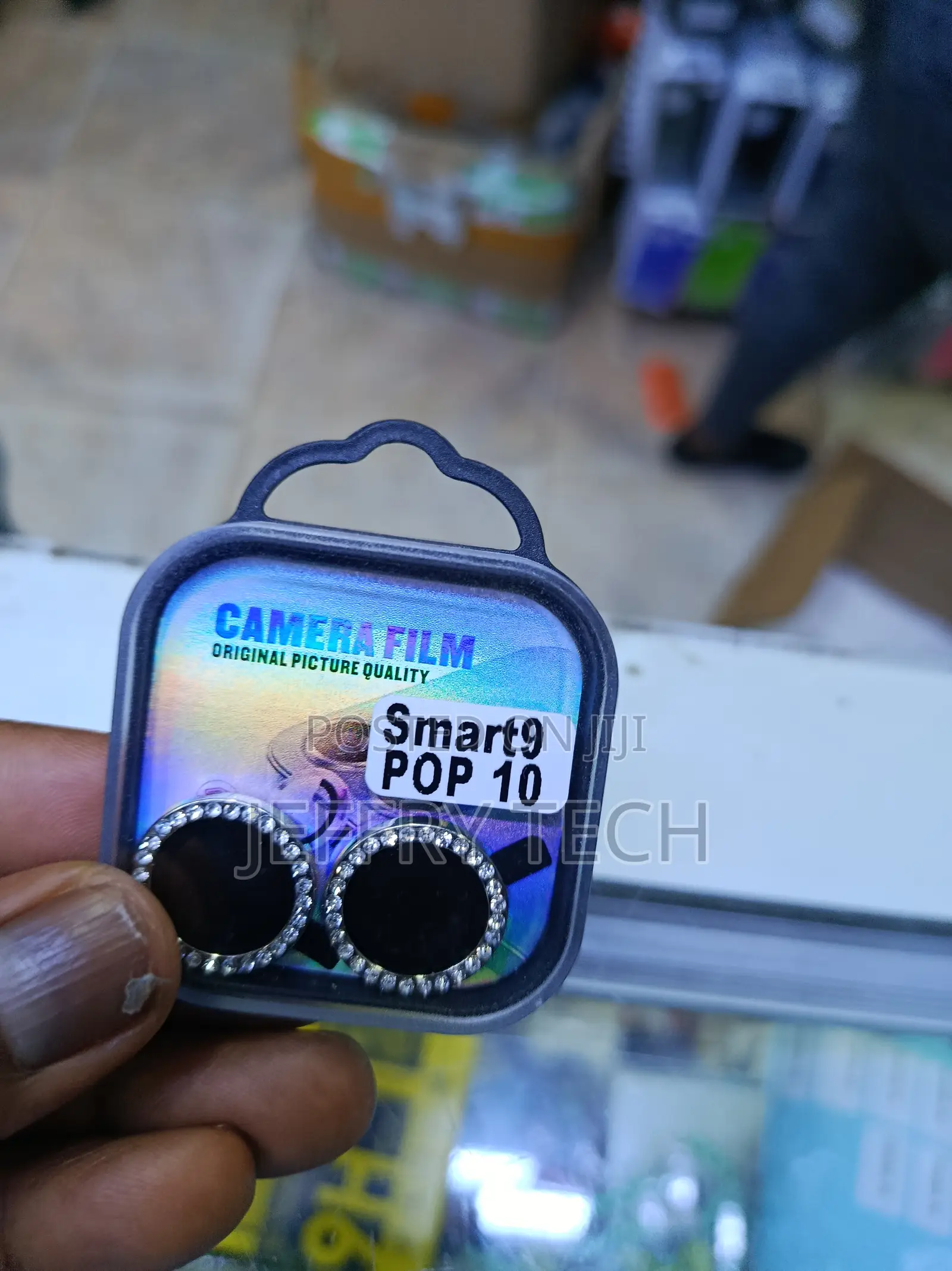 Kimik Camera Glitter Lens Protector Infinix Smart 9 and Tecno Pop 10.