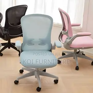 Office Chair; Ergonomic Office Seat With Adjustable Arms
