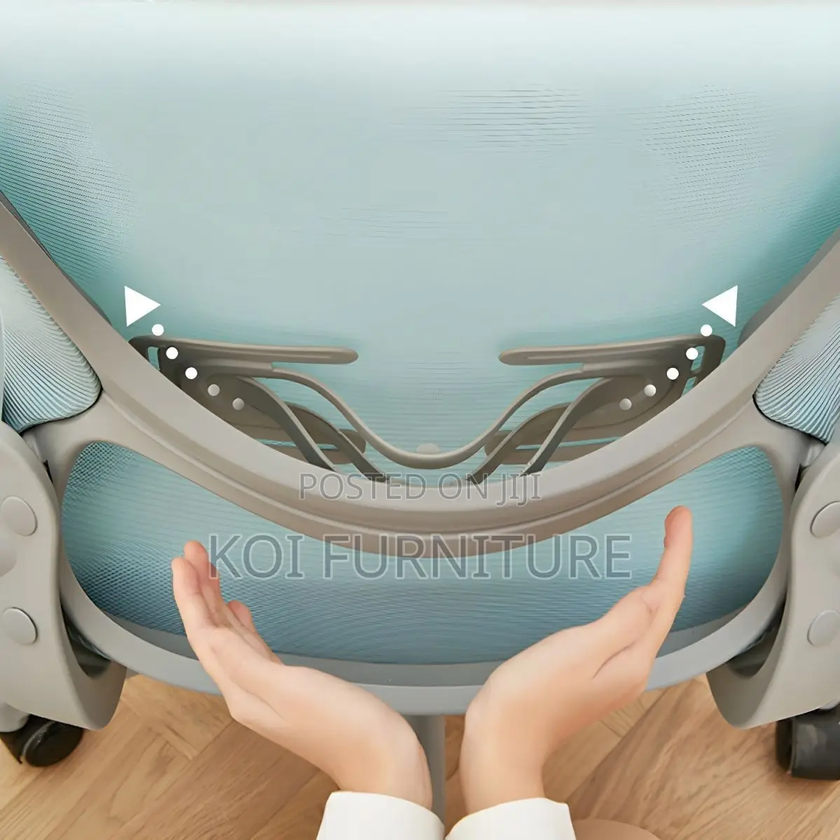 Office Chair; Ergonomic Office Seat With Adjustable Arms