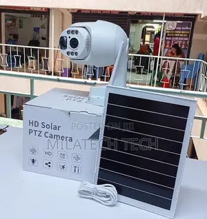 Ubox 4g Solar PTZ Camera Solar Powered 4mp Mettaliic