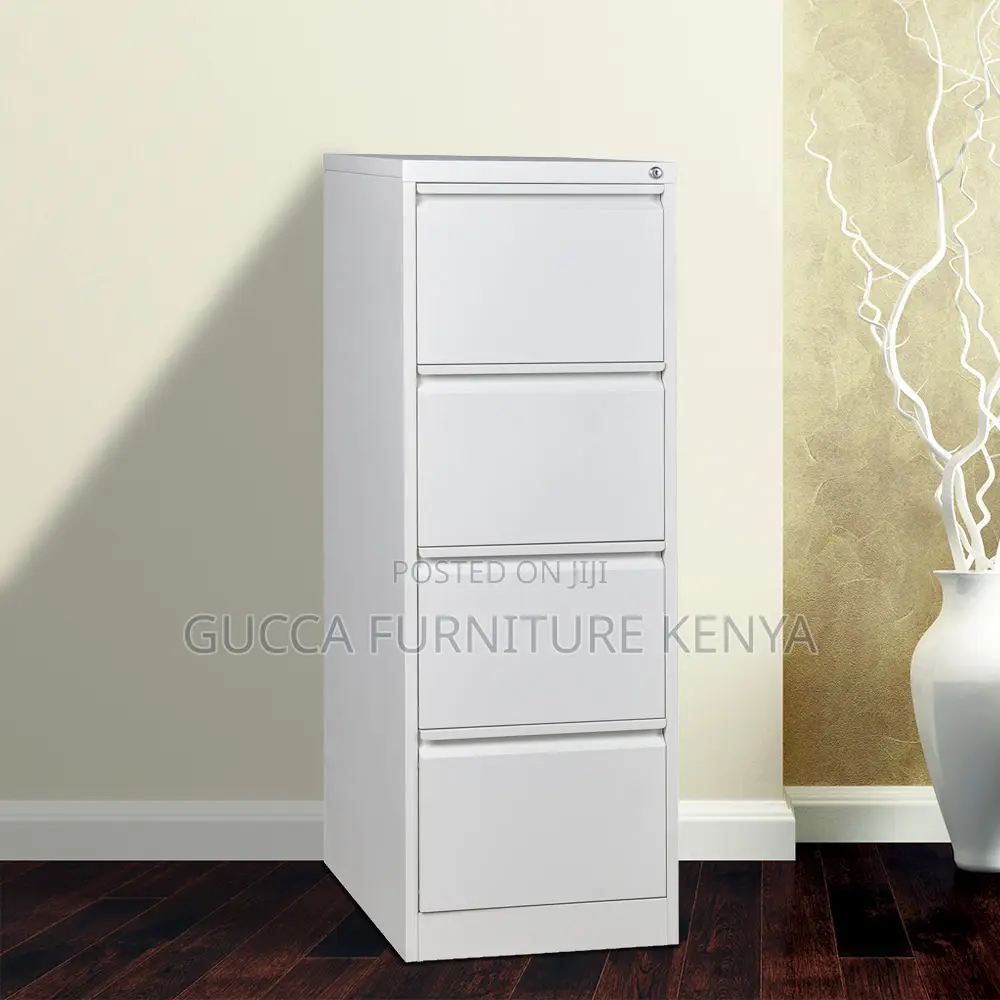 4-Drawer Steel Workstation Filing Cabinet