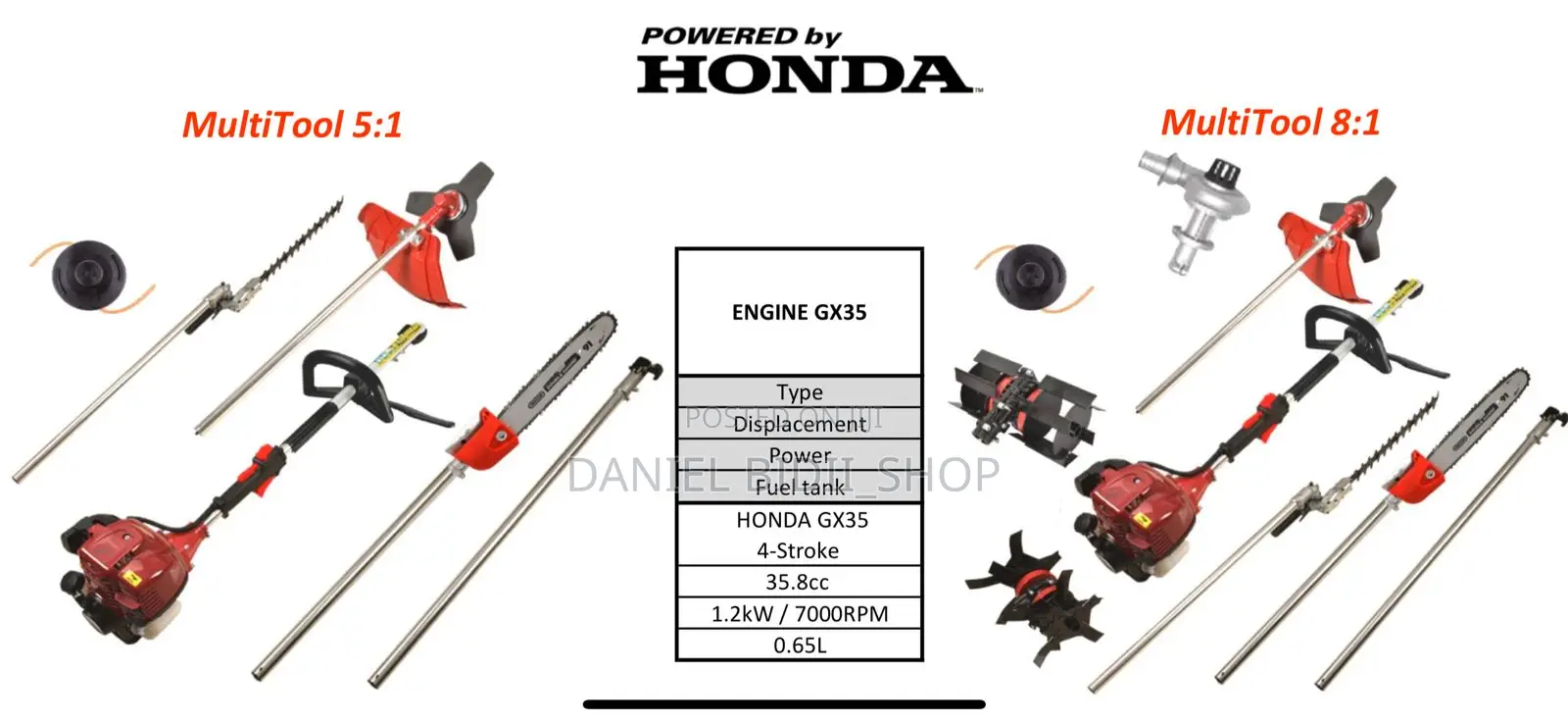 Honda Brush Cutters
5 in 1