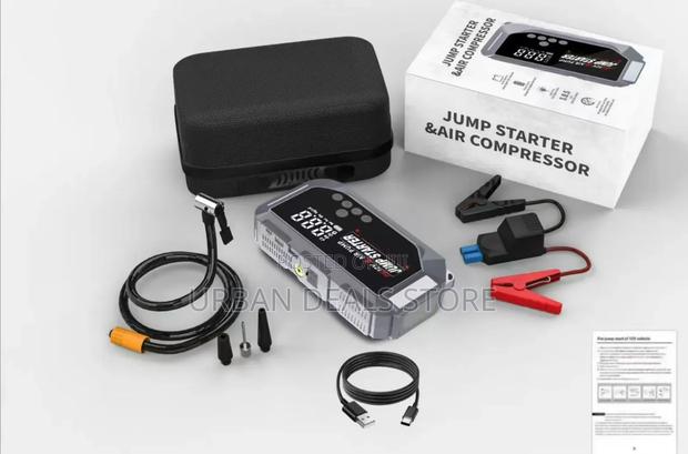 New Design High Power Digital Jump Starter With Digital Compressor