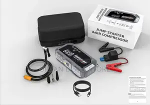 High Power Digital Jump Starter With Digital Compressor