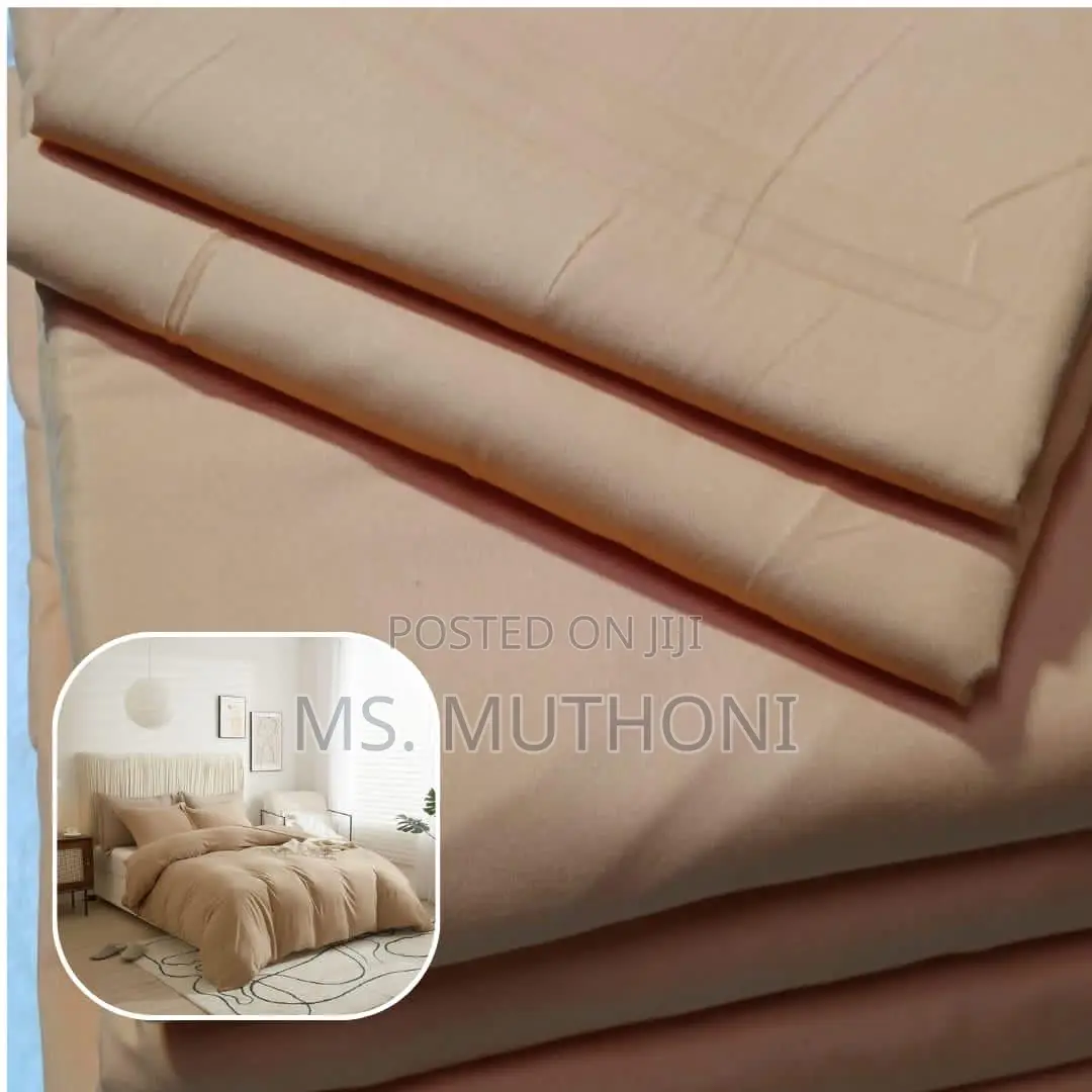 6pcs Cotton Plain Duvet Covers