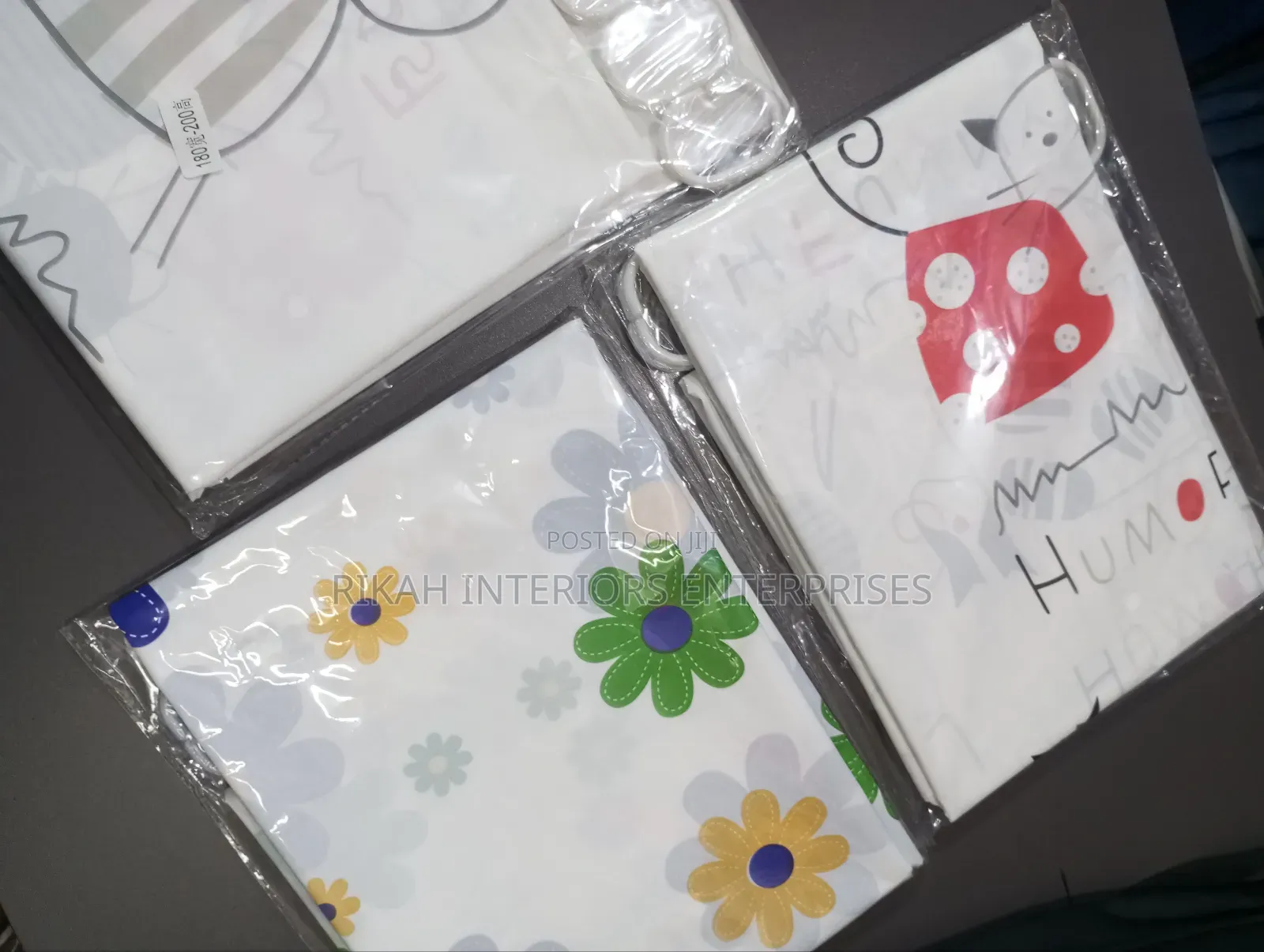 180 Cm by 200 Cm Water Proof Shower Curtains