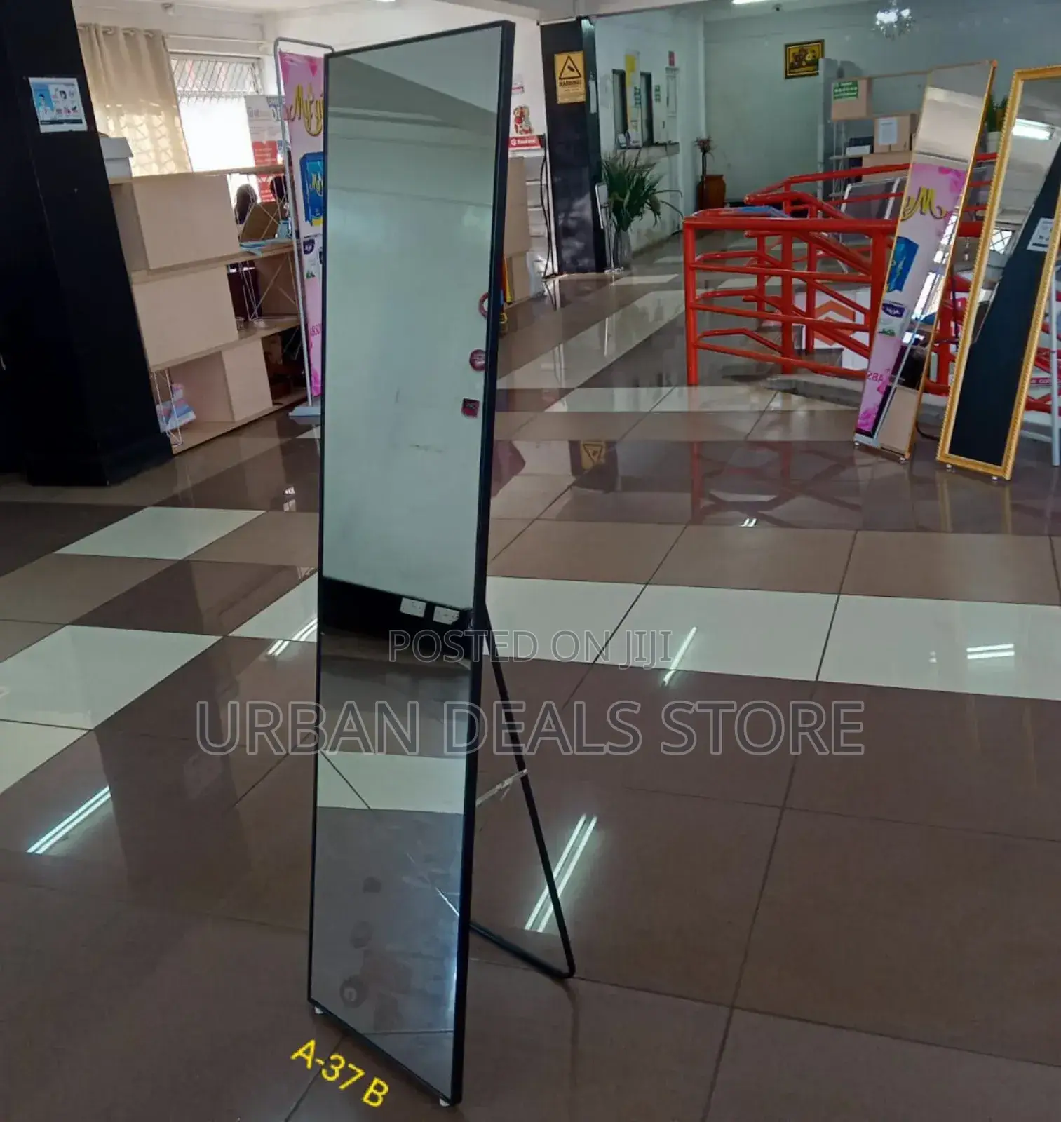 Executive Black Dressing Mirror