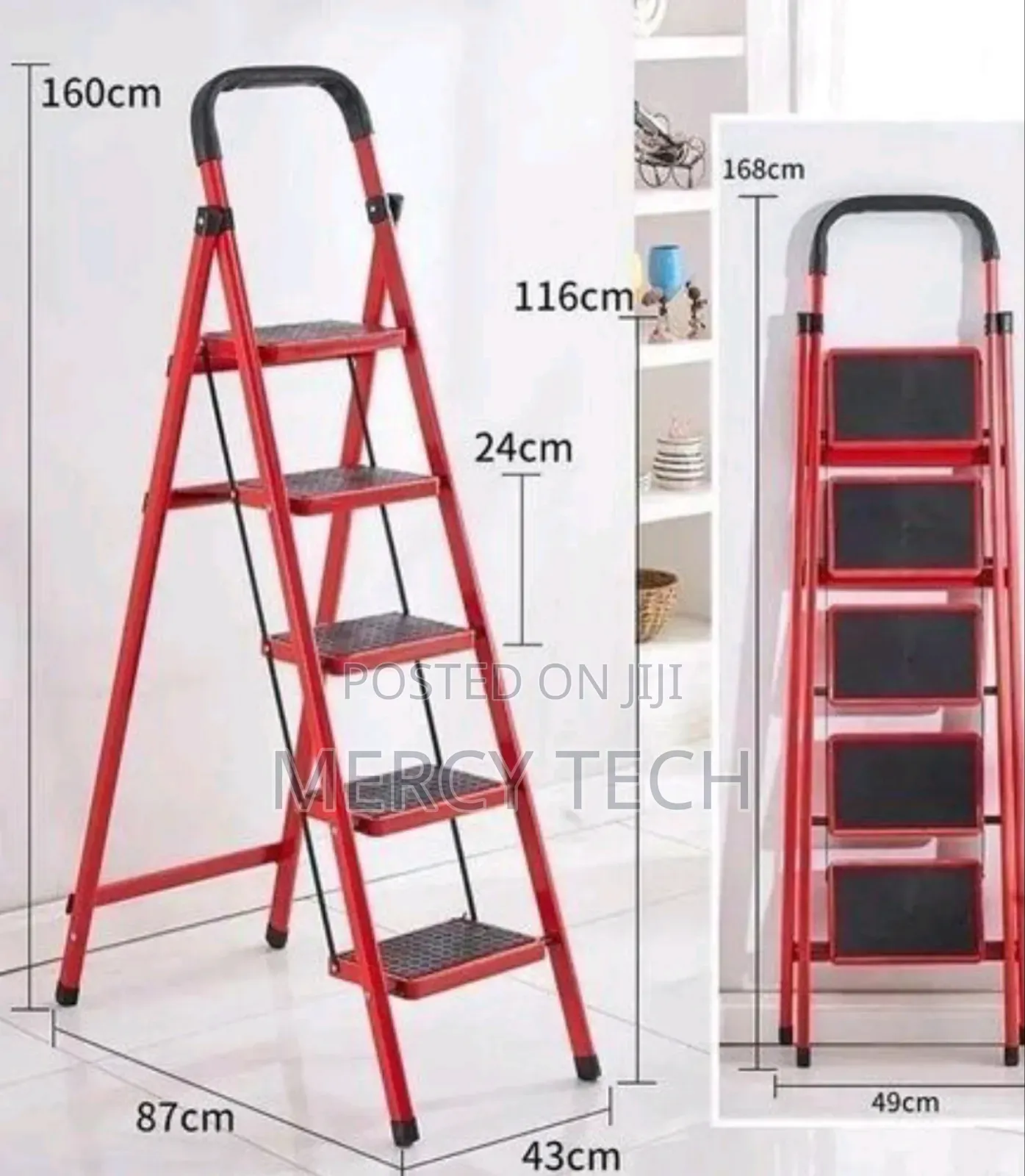 Heavy Duty Step Ladders -5tiers
