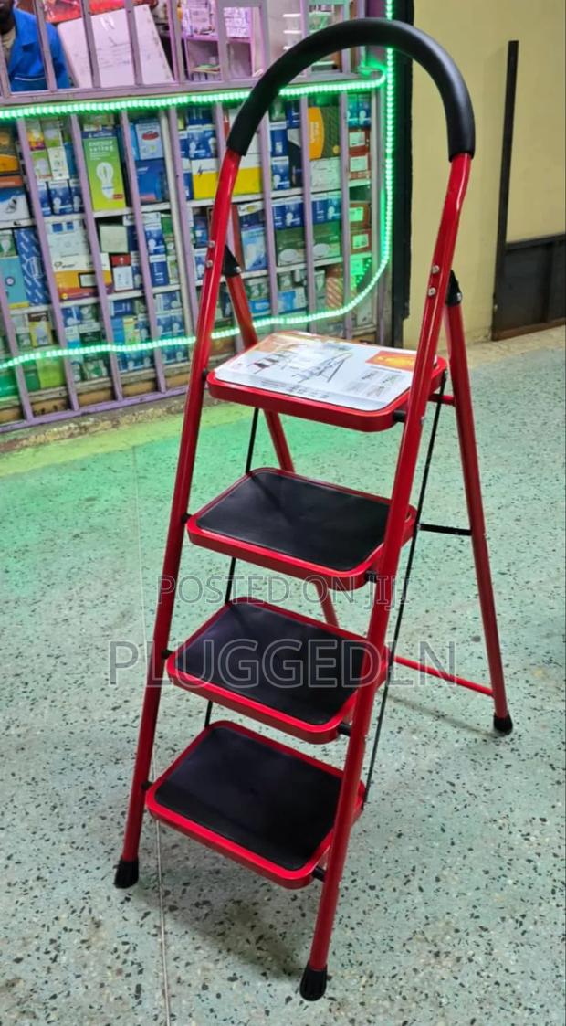 4-Step Foldable Steel Step Ladder .* - main view