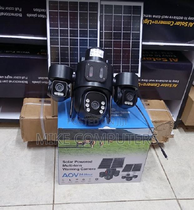 Hieasy Dual Panel Ultra Hd 4g PTZ Triple Lens Solar Camera - main view