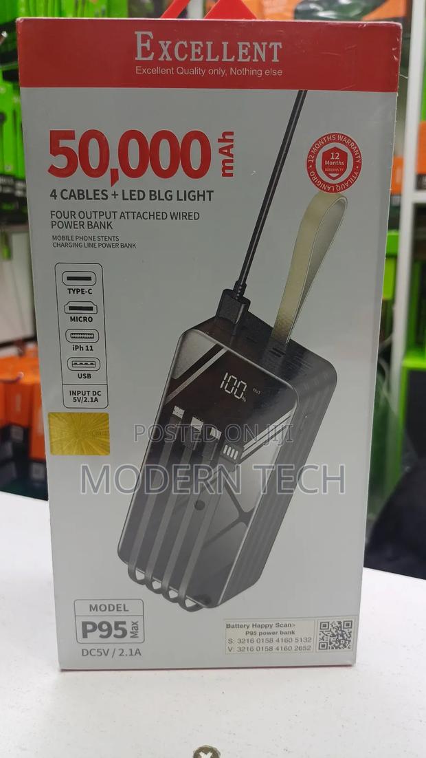 Excellent 50,000mah Power Bank Fast Charge + Multi-Device Support - thumbnail 2