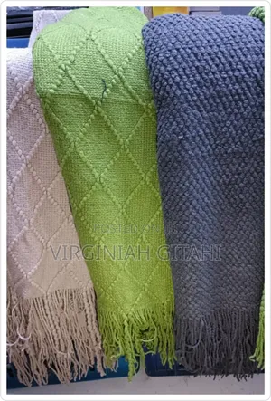 Green, Brown ,GreyThrow Blanket
