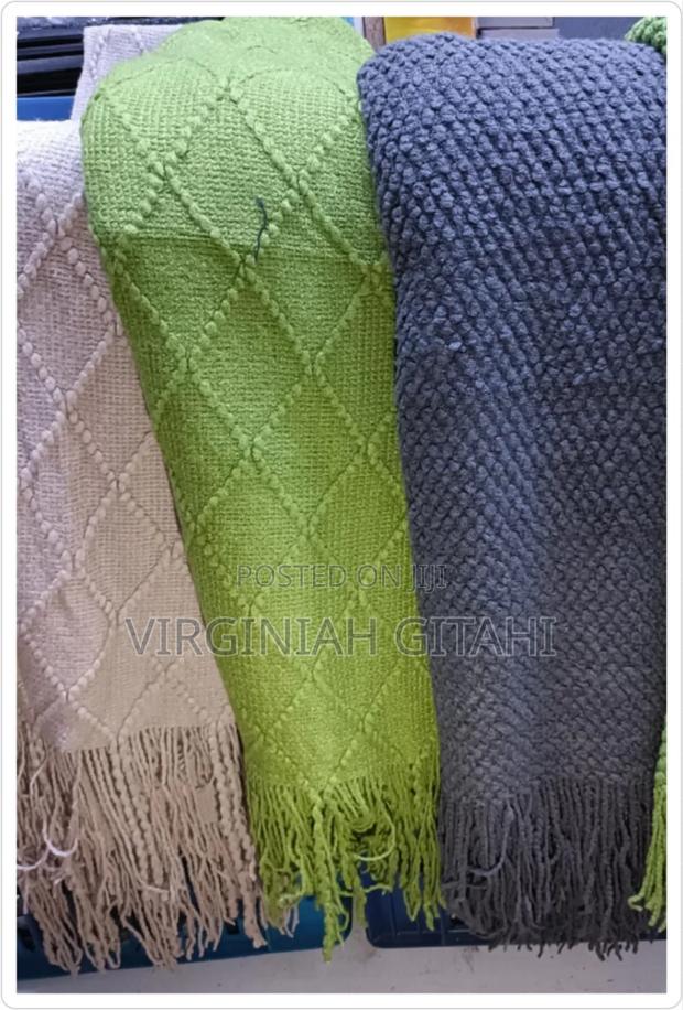 Green, Brown ,GreyThrow Blanket