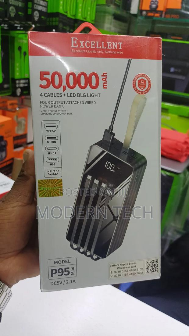Excellent Ultra Capacity 50,000mah Power Bank – Fast Charge 22 5w