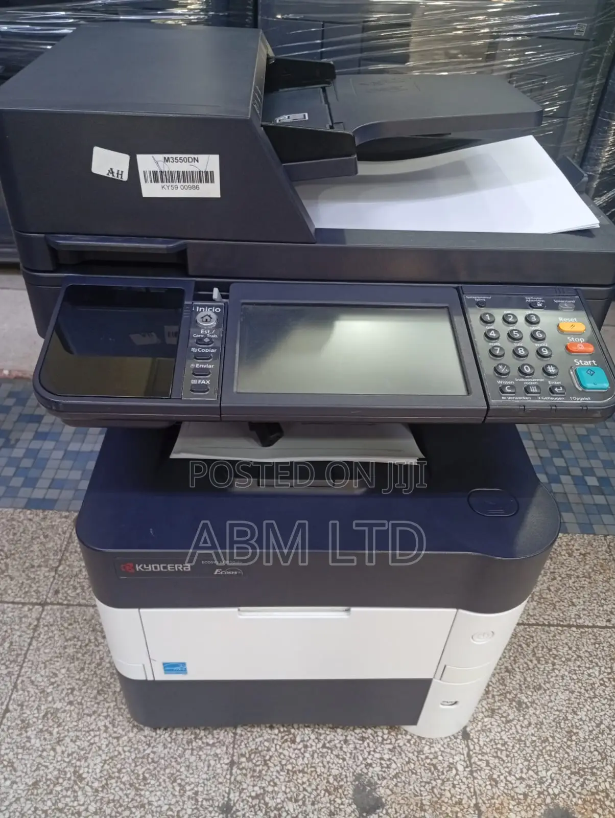 Clean and Solid Kyocera Ecosys M3550idn Mono Laser MFP