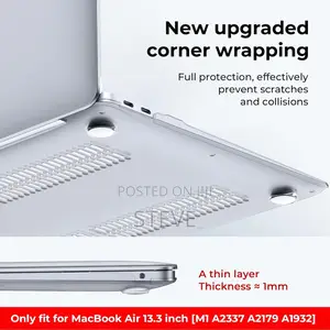 Macbook Air 13.3 Inch Hard Case + Keyboard Cover + Screenguard