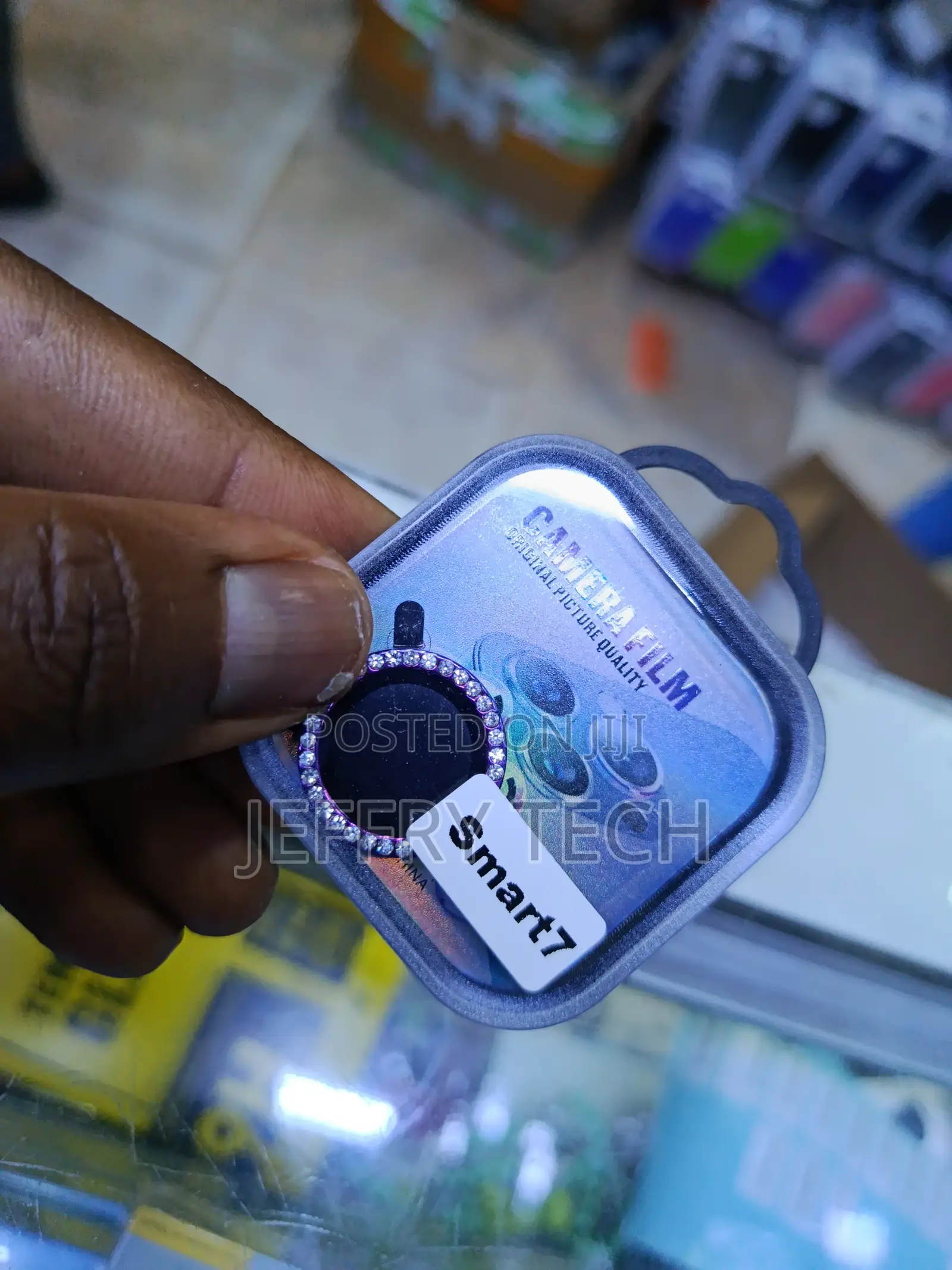 Putra Glitter Ring Metal Camera Lens Protector for Infinix Smart