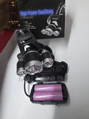 3 Led Headlamp 6000 Lumens Head Torch Waterproof 4 Lighting Modes