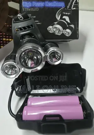 3 Led Headlamp 6000 Lumens Head Torch Waterproof 4 Lighting Modes