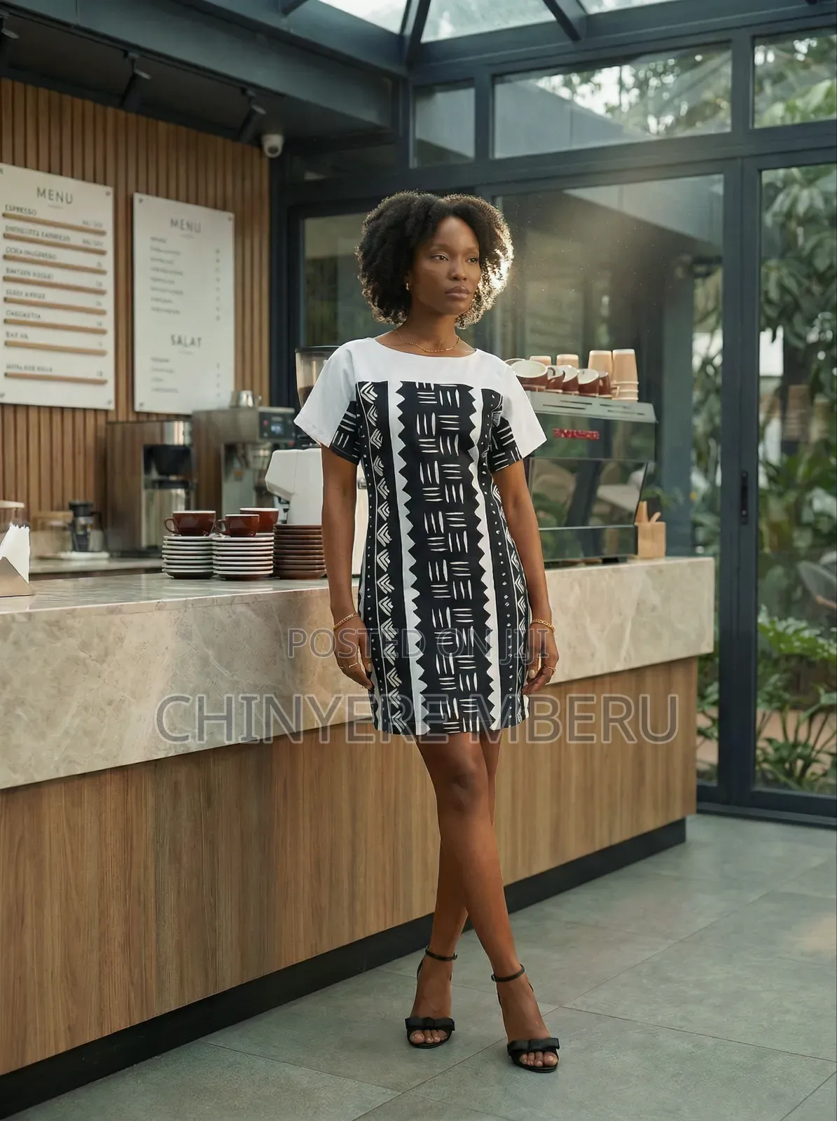 Drop Shoulder Shift Dress