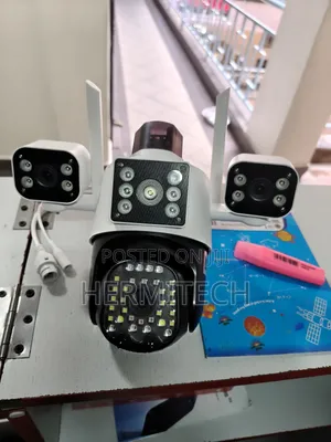 CCTV Monitoring Ethernet Cables Triple Lens Electric Models