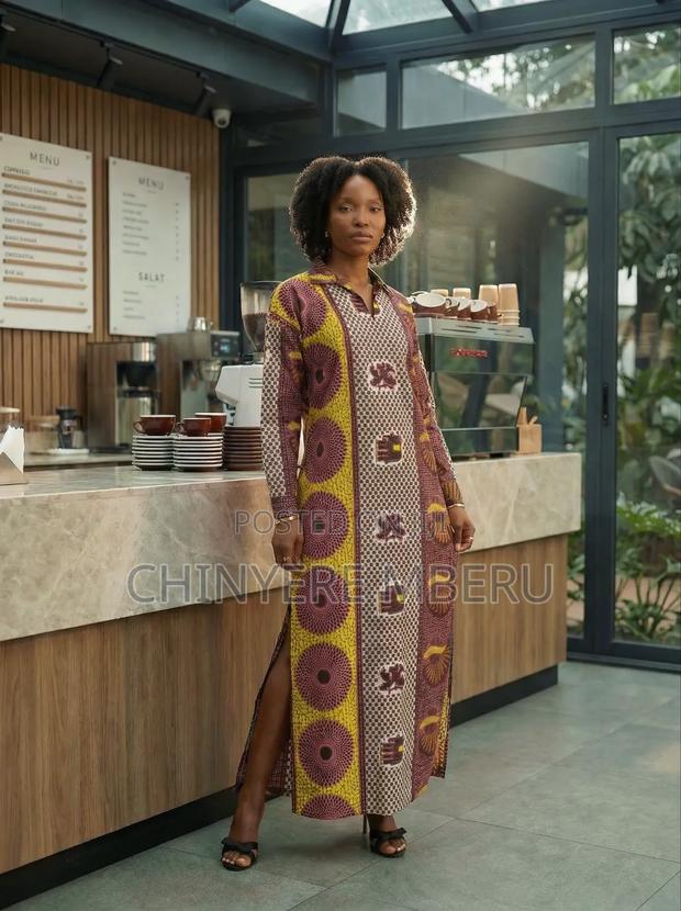 Long Ankara/Kitenge Kaftan