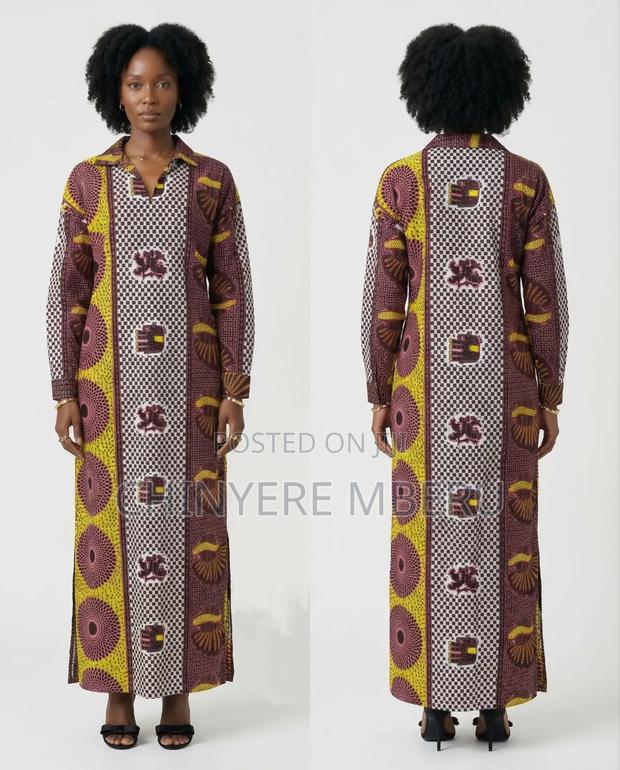 Long Ankara/Kitenge Kaftan - thumbnail 2