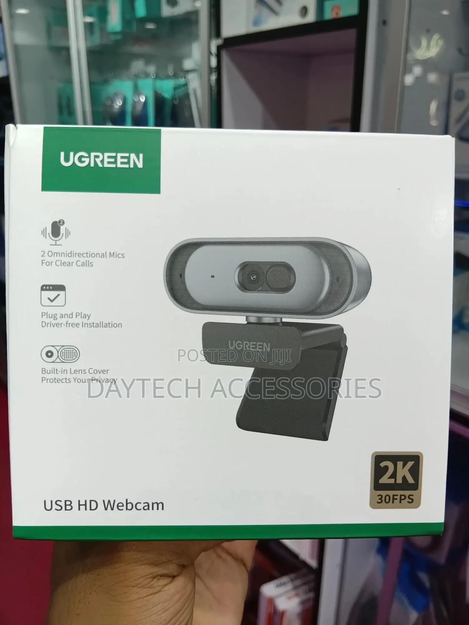 Ugreen Cm778 Usb Webcam – Hd 1440p Streaming Camera With Microphone