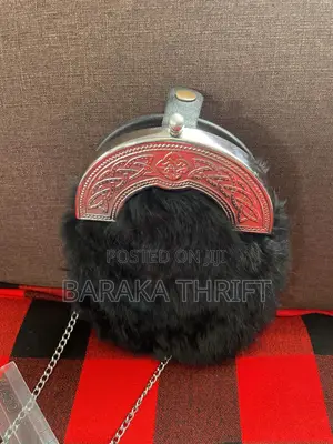 Antique Celtic Black Musquash Dress Sporran(Scotland Kilt)