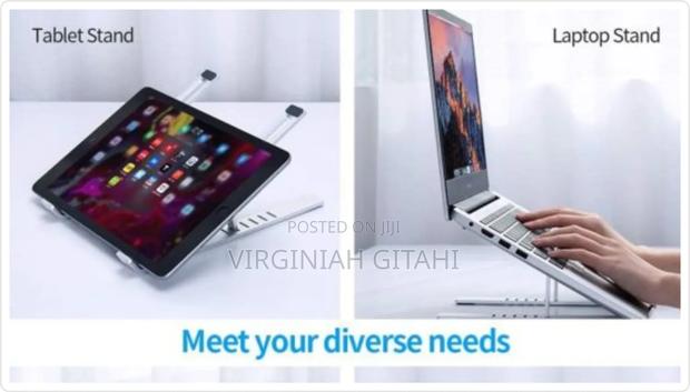 Metallic *Creative Foldable Adjustable Laptop Stand Bracket