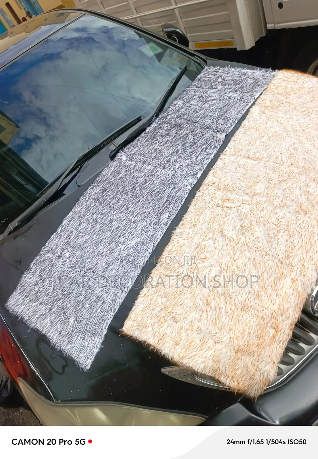 Fur Fabric Dashboard Protector Cover