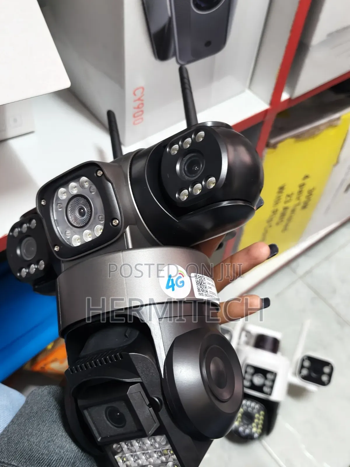 Waterproof Triple Lens Inbuilt Battery Electric 4g