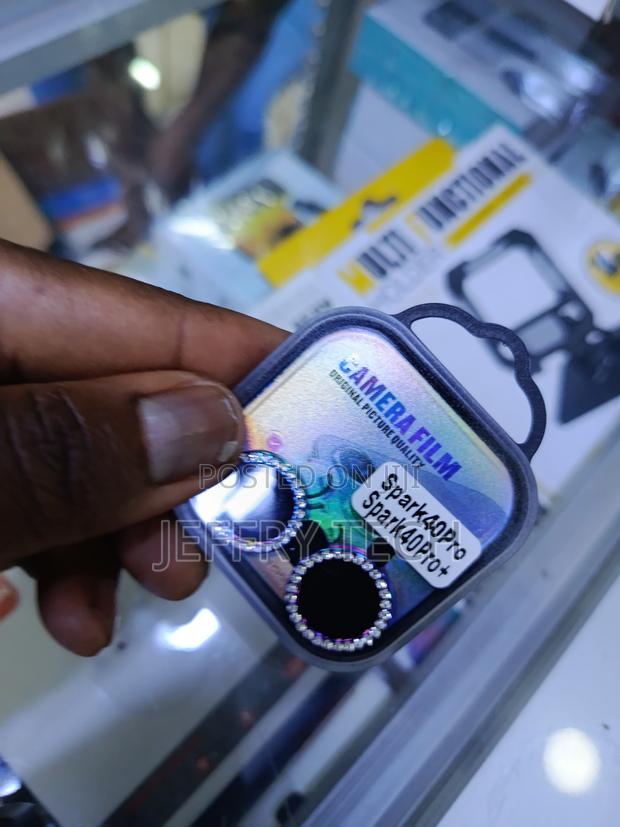 Sabr Glitter Metal Camera Lens Protector for Tecno Spark 40 Pro /Pro+ - thumbnail 2