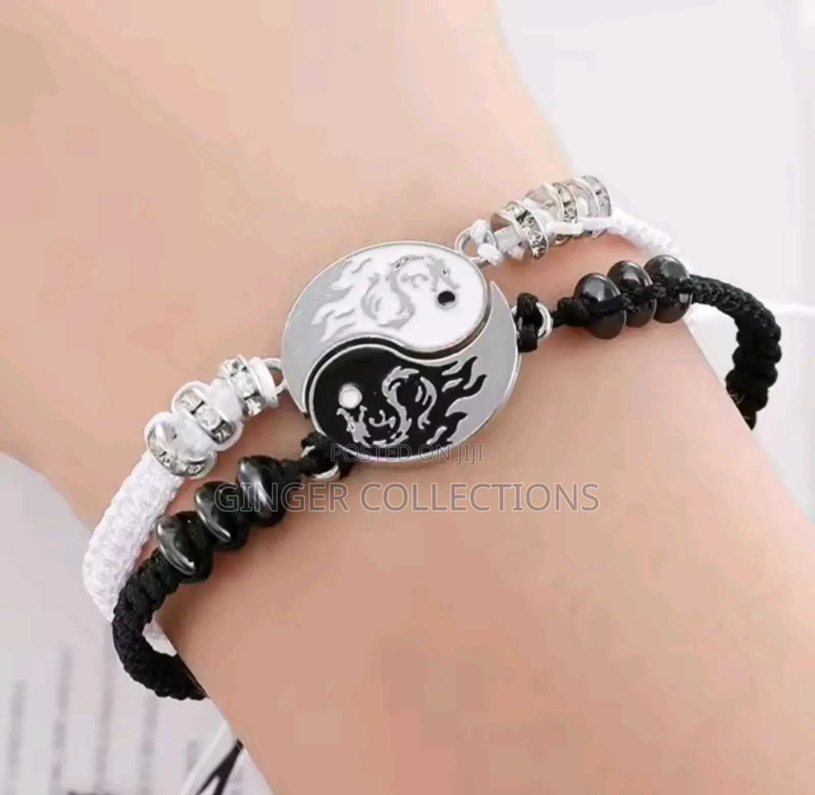 2pcs Couples/ Friendship Ying Yang Gift Bracelet