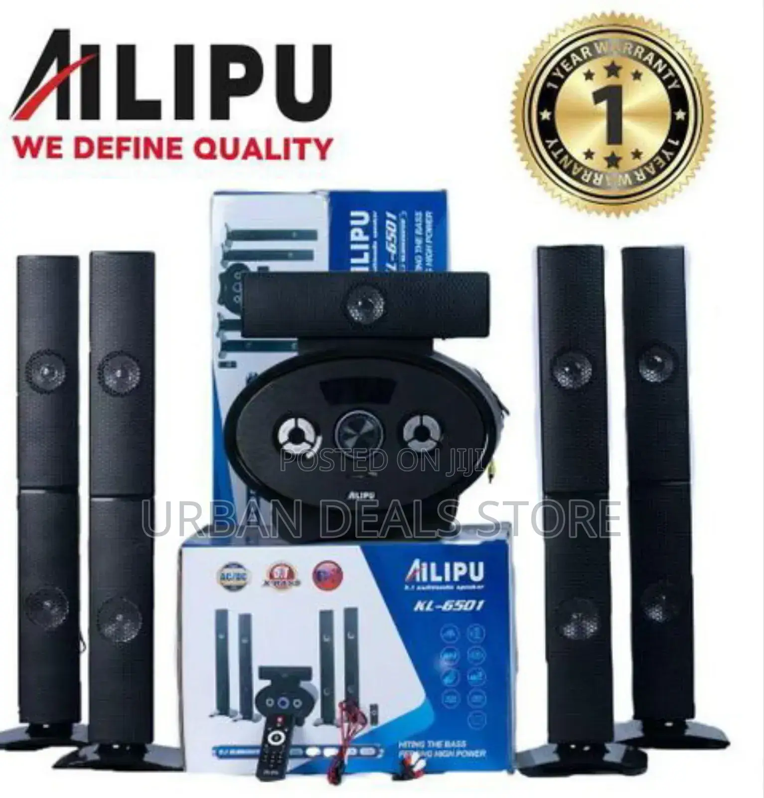 Ac/Dc Ailipu Kl-6501ad 5.1ch Home Theater Speaker System