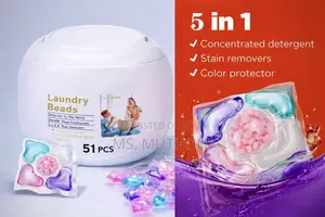 51 Pcs 5-in-1 Laundry Pods + Laundry Beads