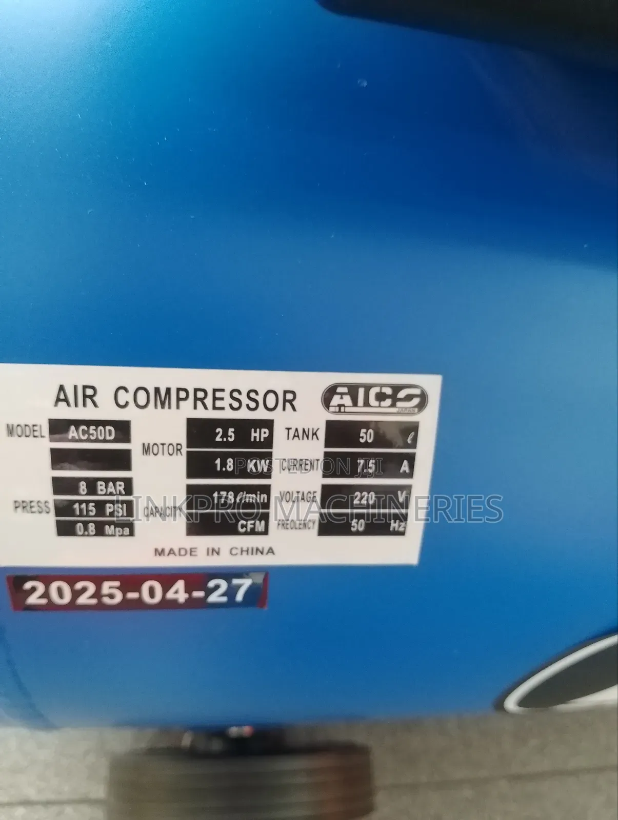 50 Litres Aico 2.5hp Aico Air Compressor