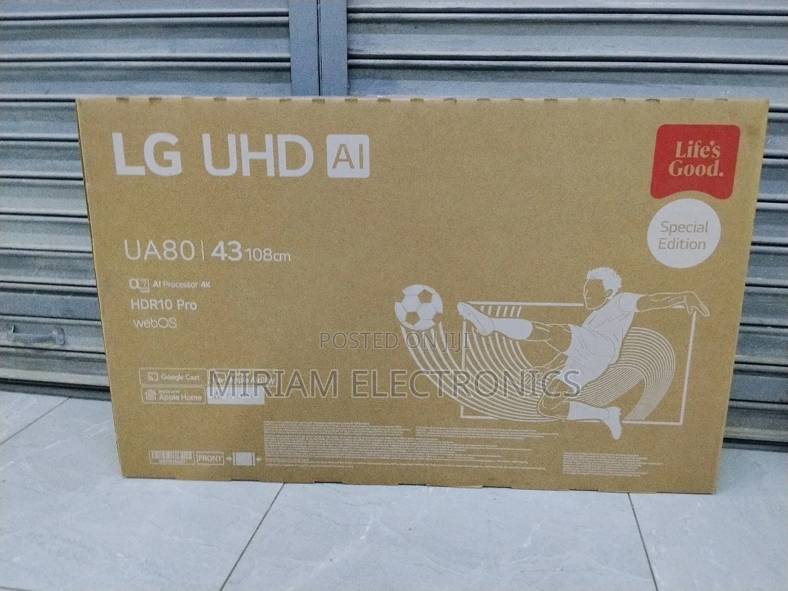43 Inch Lg Uhd Ai Ua80 Smart Tv Hdr10 Webos25 2025
