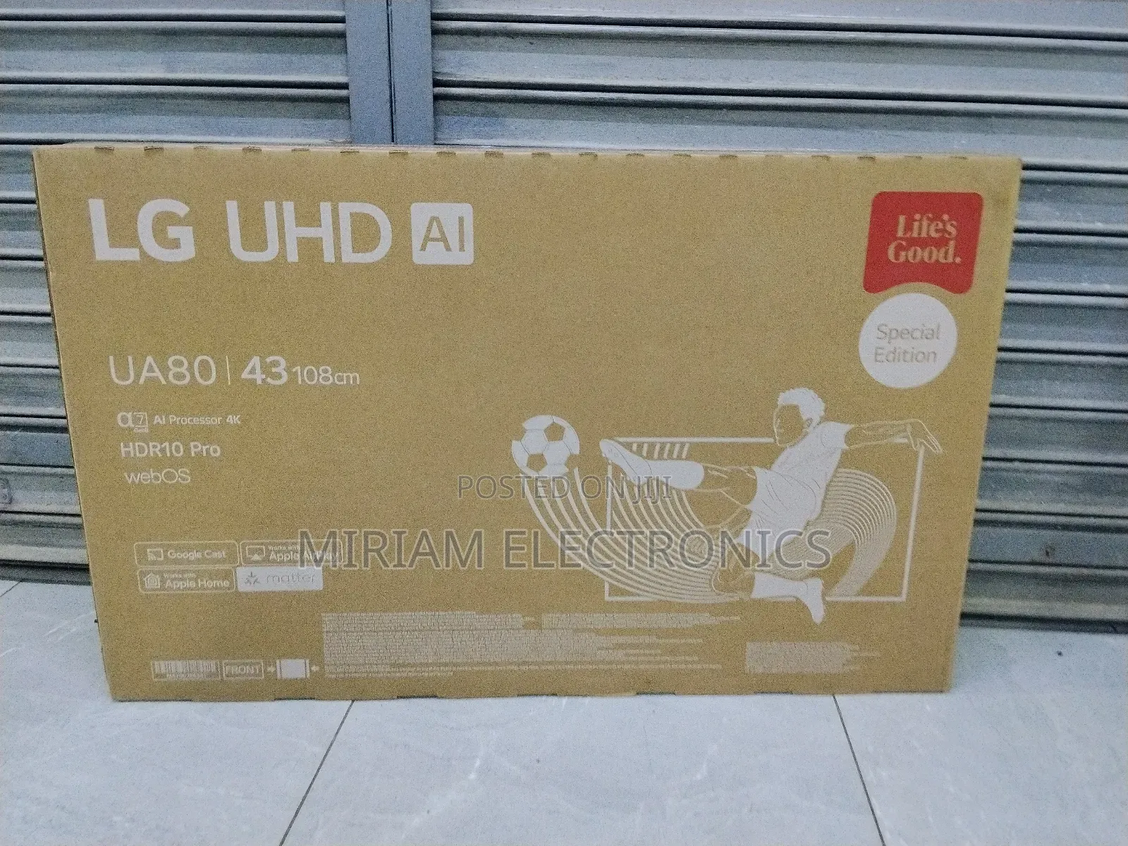 43 Inch Lg Uhd Ai Ua80 Smart Tv Hdr10 Webos25 2025