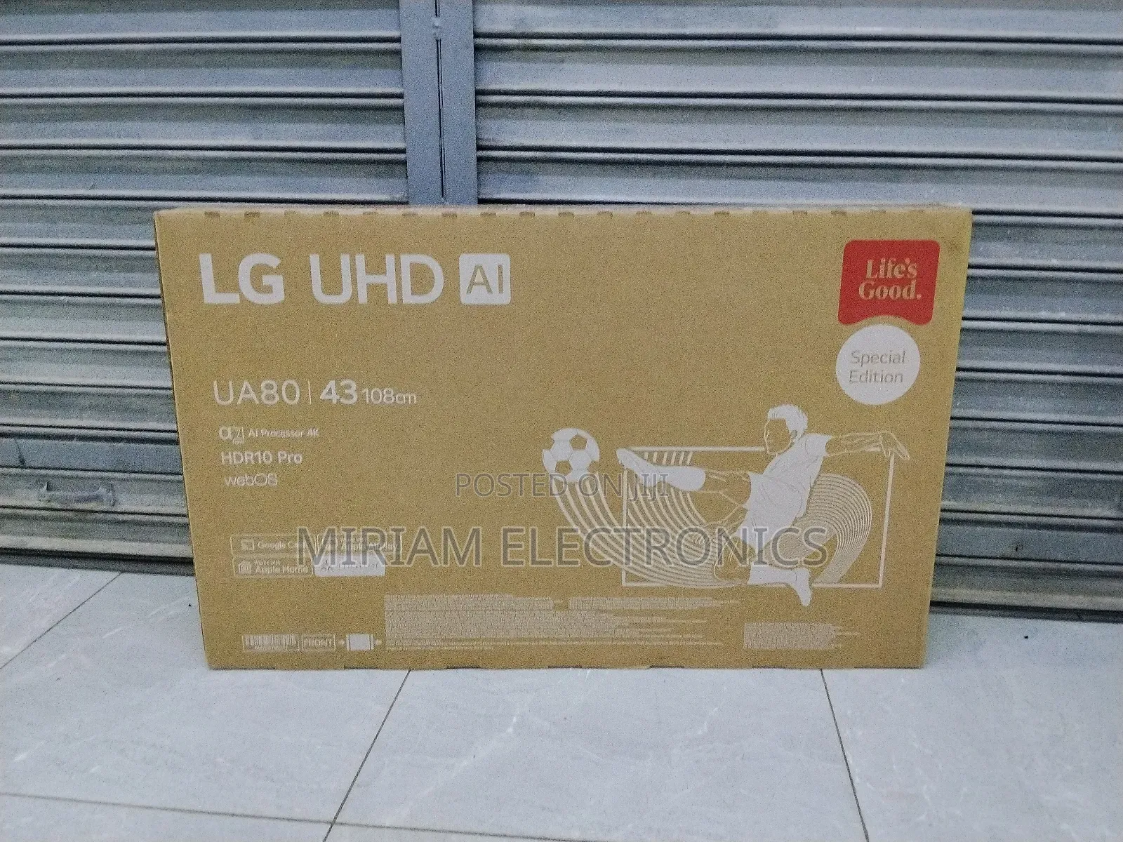 43 Inch Lg Uhd Ai Ua80 Smart Tv Hdr10 Webos25 2025