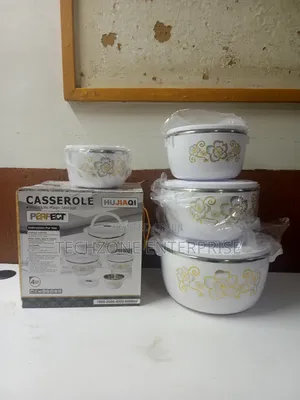High Quality 4pcs Set White Casserole Hotpots 
